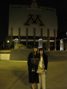 My mom wore my grandmother's scarf, so at least a part of her was at my college graduation.
